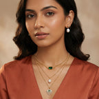 Boho Luxe Evil Eye Stacked Set with Earrings