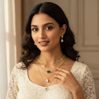 Boho Luxe Evil Eye Stacked Set with Earrings