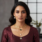 Boho Luxe Evil Eye Stacked Set with Earrings