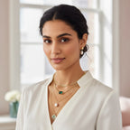 Boho Luxe Evil Eye Stacked Set with Earrings